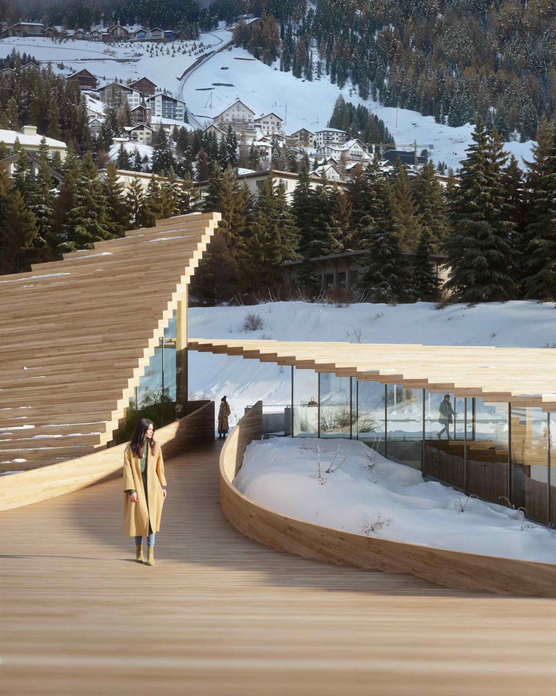 Pawilon nad jeziorem w Sankt Moritz