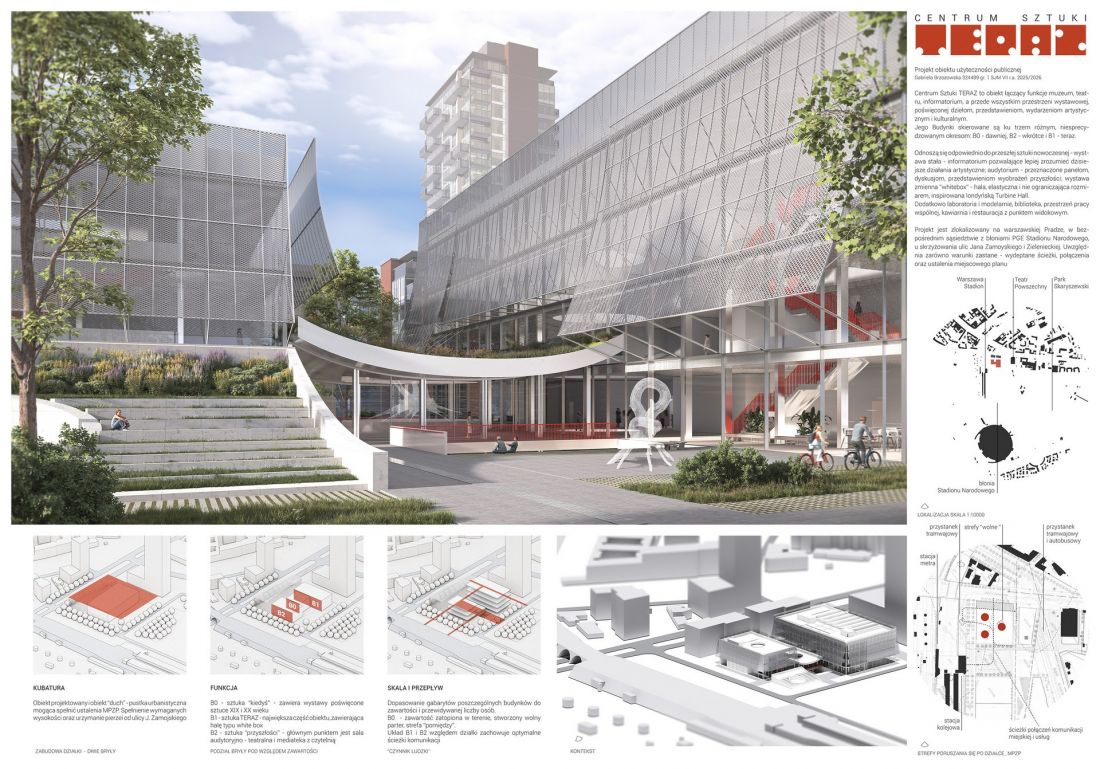 Projekt studencki Centrum Sztuki TERAZ Gabrieli Brzozowskiej