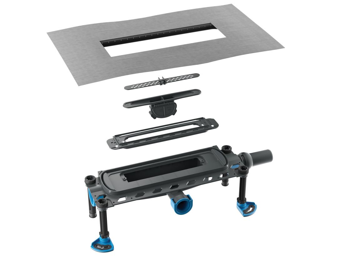 Korpus DallFlex Plan 2.0 z mechanicznym suchym syfonem, fot. Dallmer