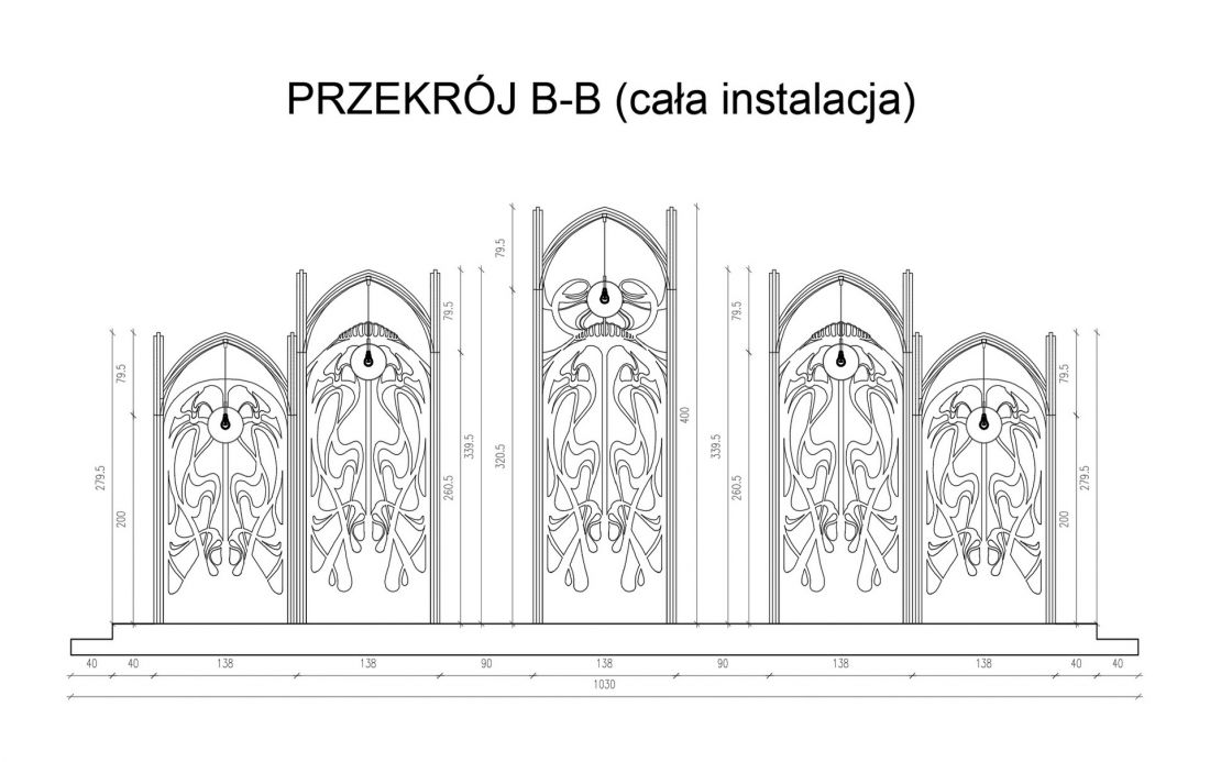 przekrój B-B