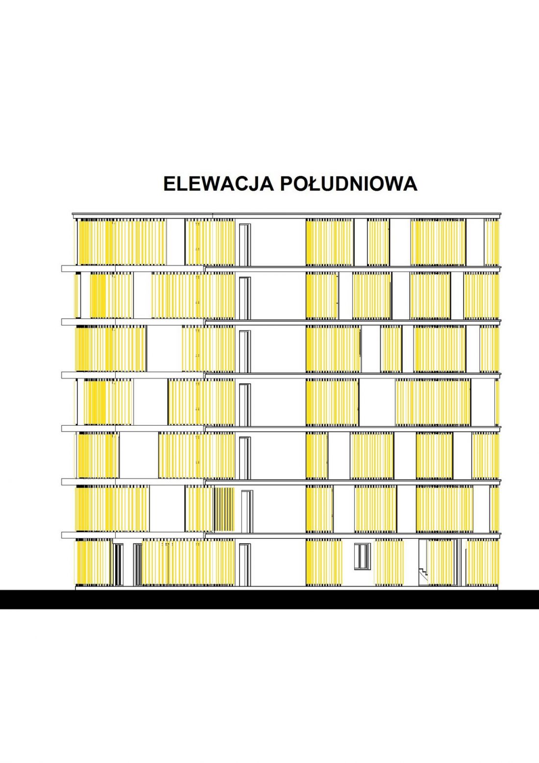 projekt studencki wielorodzinnego budynku mieszkalnego LUXORA Barbary Kapusty