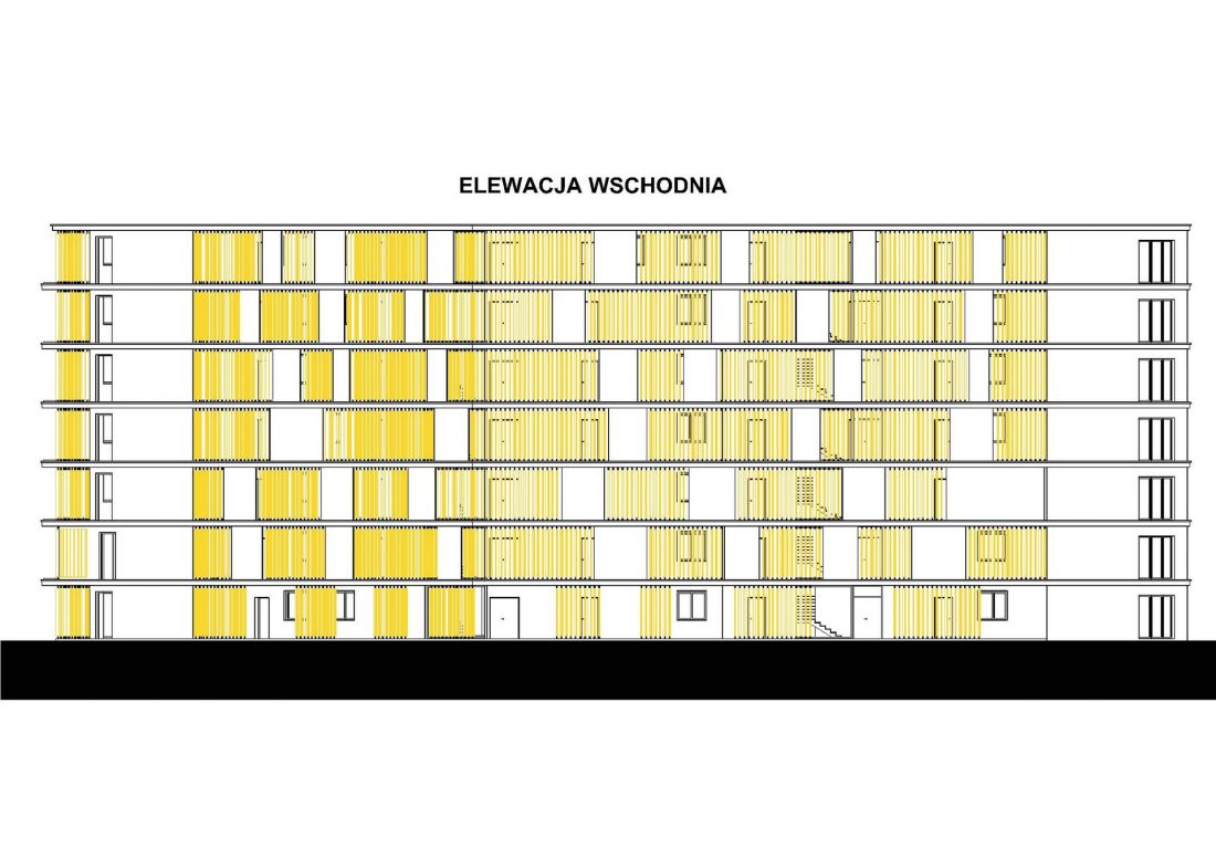projekt studencki wielorodzinnego budynku mieszkalnego LUXORA Barbary Kapusty