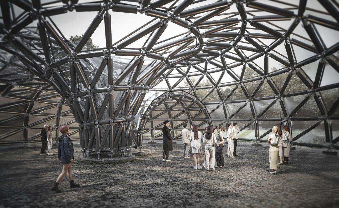 projekt studencki pawilonu Cezarego Kosteckiego z Wydziału Architektury Politechniki Warszawskiej