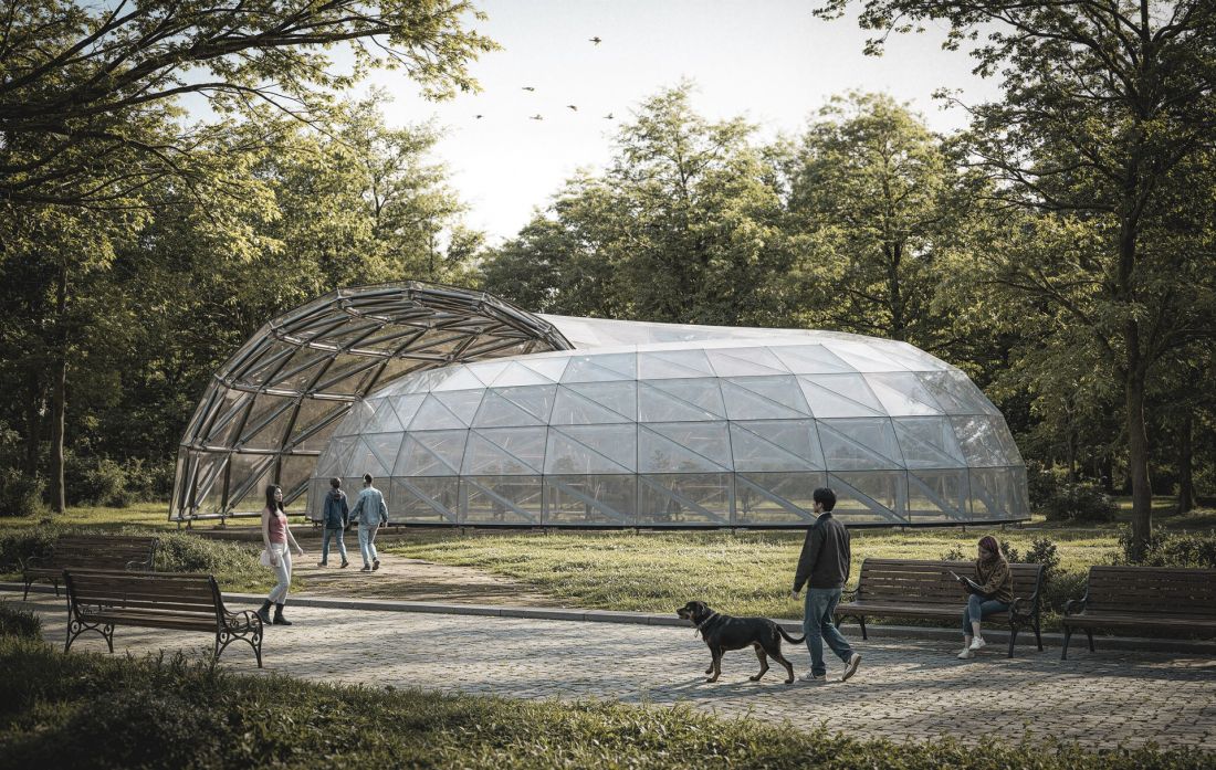 projekt studencki pawilonu Cezarego Kosteckiego z Wydziału Architektury Politechniki Warszawskiej