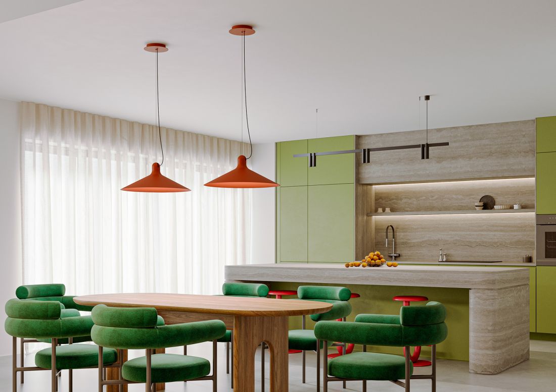CONA LED suspended PET mini horiz LED suspended