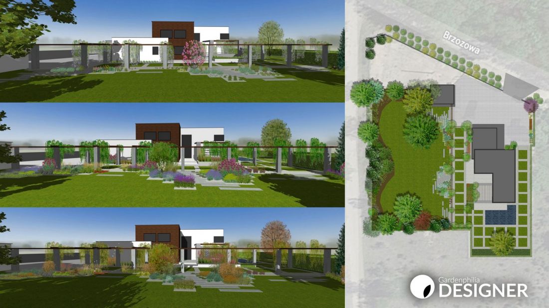 Wizualizacja wykonana w aplkacji Gardenphilia DESIGNER - proj. i wizualizacje Stefan Daszewski