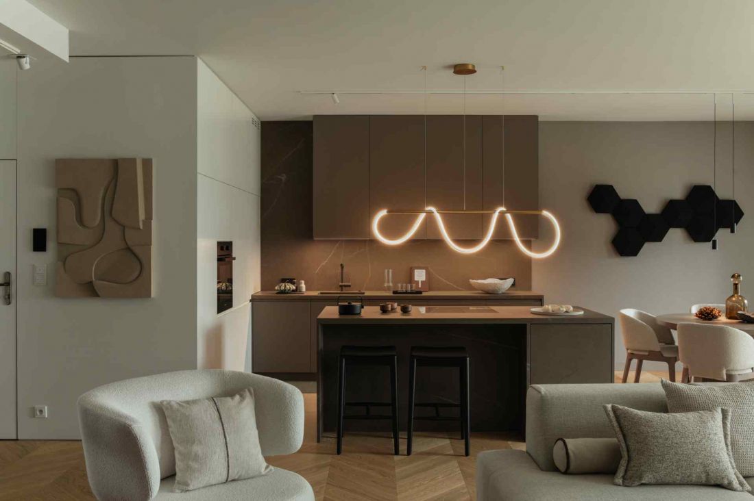 Apartament na Mokotowie autorstwa pracowni VIA NOVA