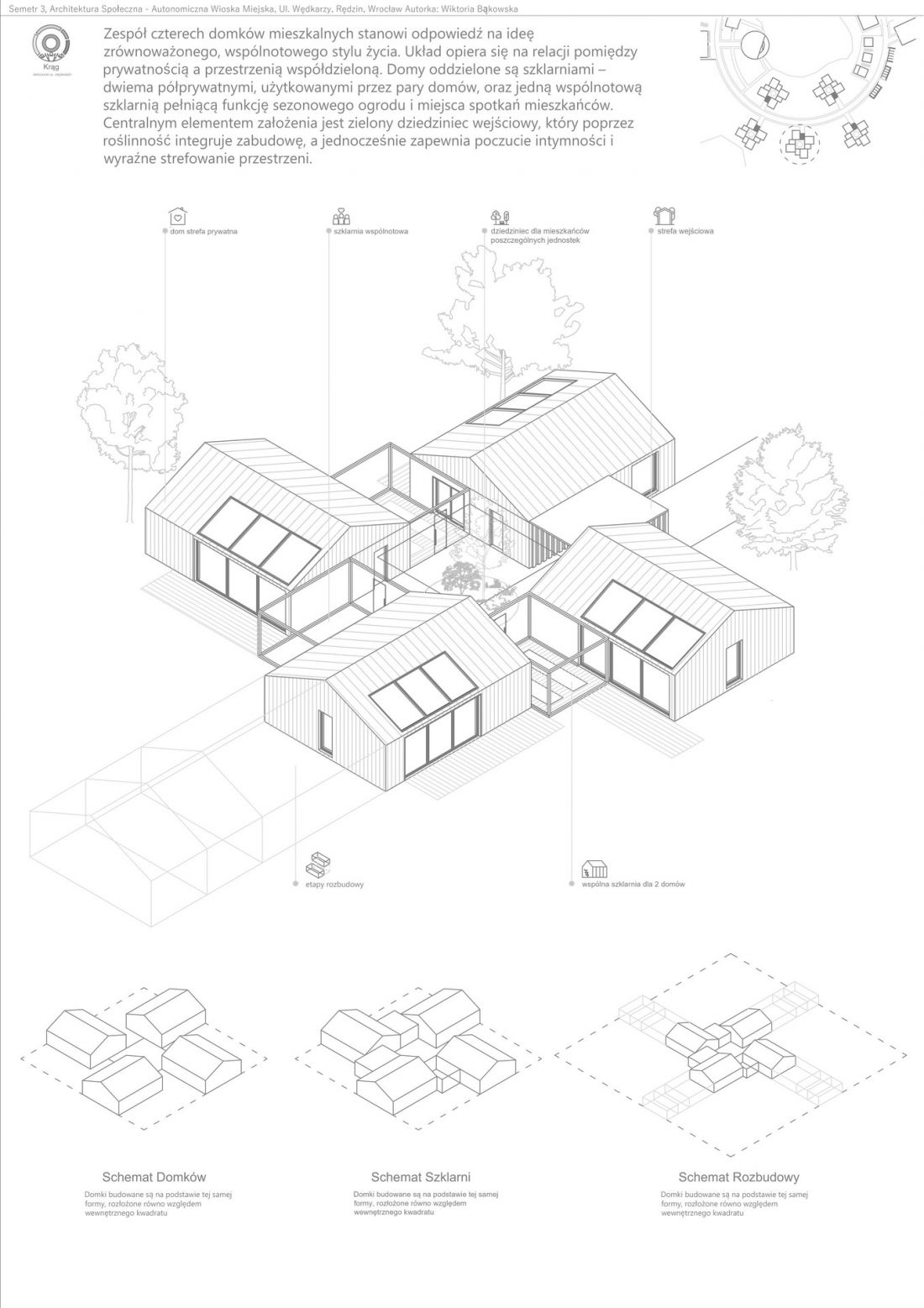 projekt studencki Wiktorii Bąkowskiej z Wydziału Architektury Politechniki Wrocławskiej