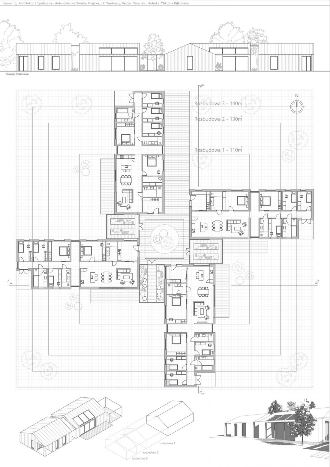 projekt studencki Wiktorii Bąkowskiej z Wydziału Architektury Politechniki Wrocławskiej