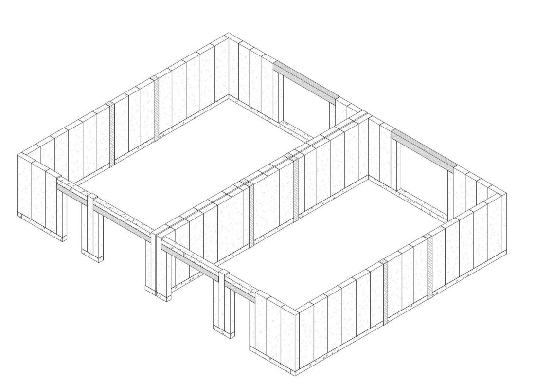 Konstrukcja budynku z paneli ściennych Ytong Panel SWE jest opracowywana przez dział projektowy BIM Xella Polska