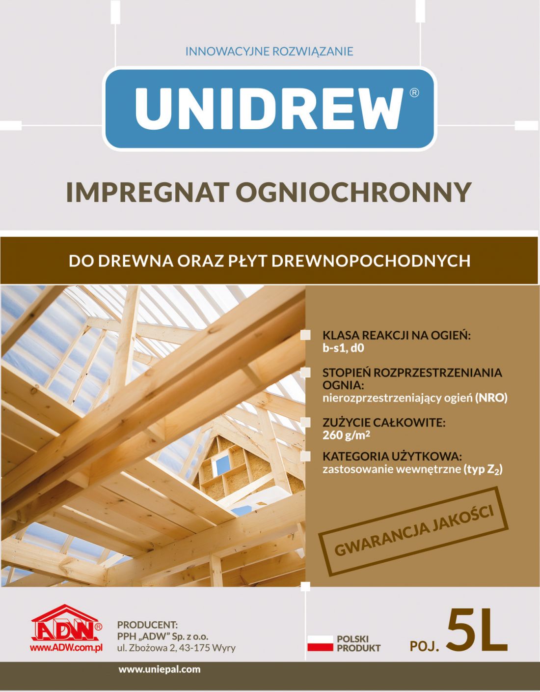 Zabezpieczenie drewna przed pożarem - innowacyjne rozwiązania od UNIEPAL-DREW