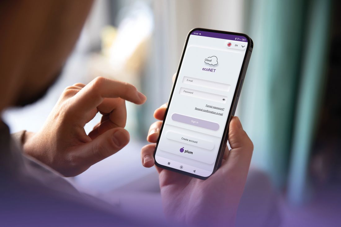 Aplikacja ecoNET Cloud pozwala na zdalne zarządzanie energią i obsługę instalacji