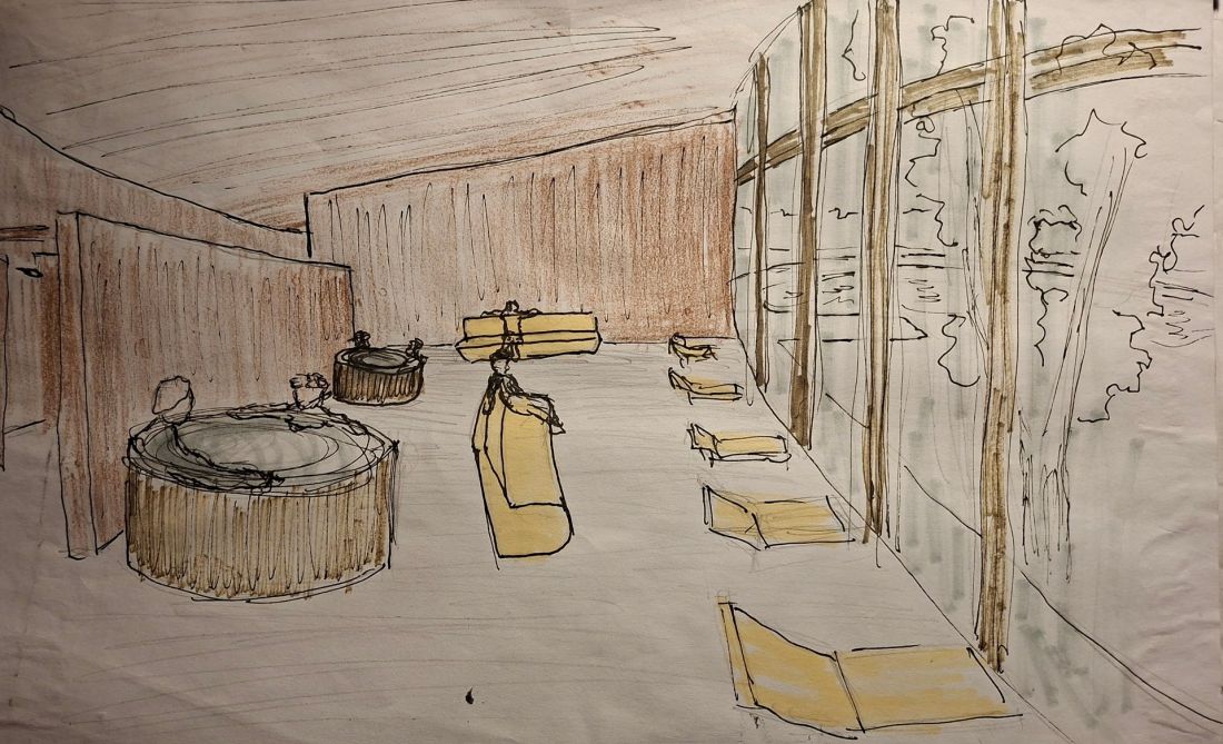 projekt studencki sauny nad Jeziorem Dziekanowskim Huberta Karpiesiuka