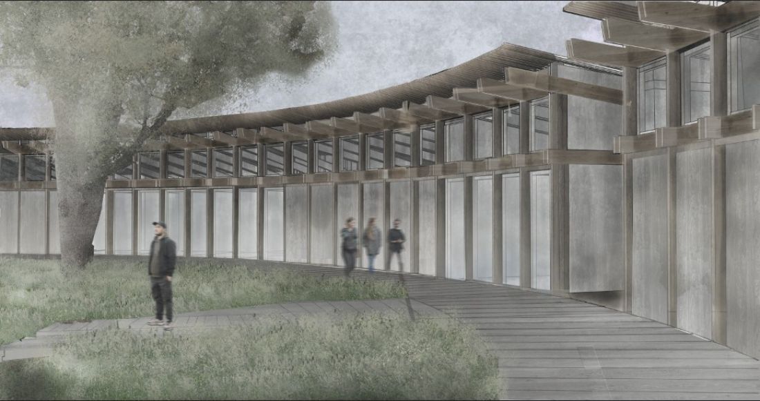 projekt studencki sauny nad Jeziorem Dziekanowskim Huberta Karpiesiuka