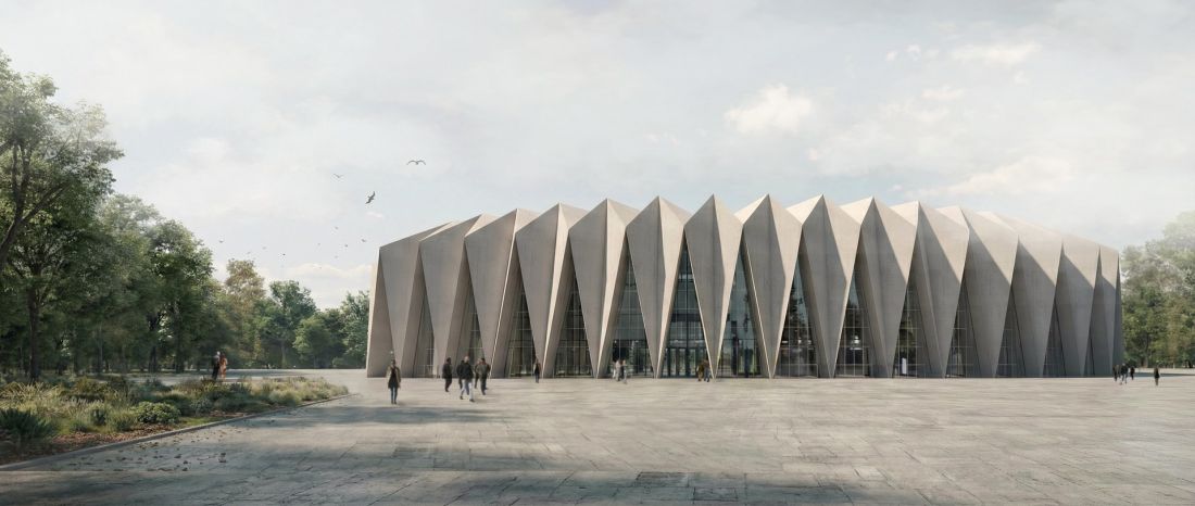 projekt studencki areny sportowej Hanny Gabryszewskiej i Aleksandry Nowosad