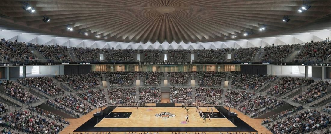 projekt studencki areny sportowej Hanny Gabryszewskiej i Aleksandry Nowosad