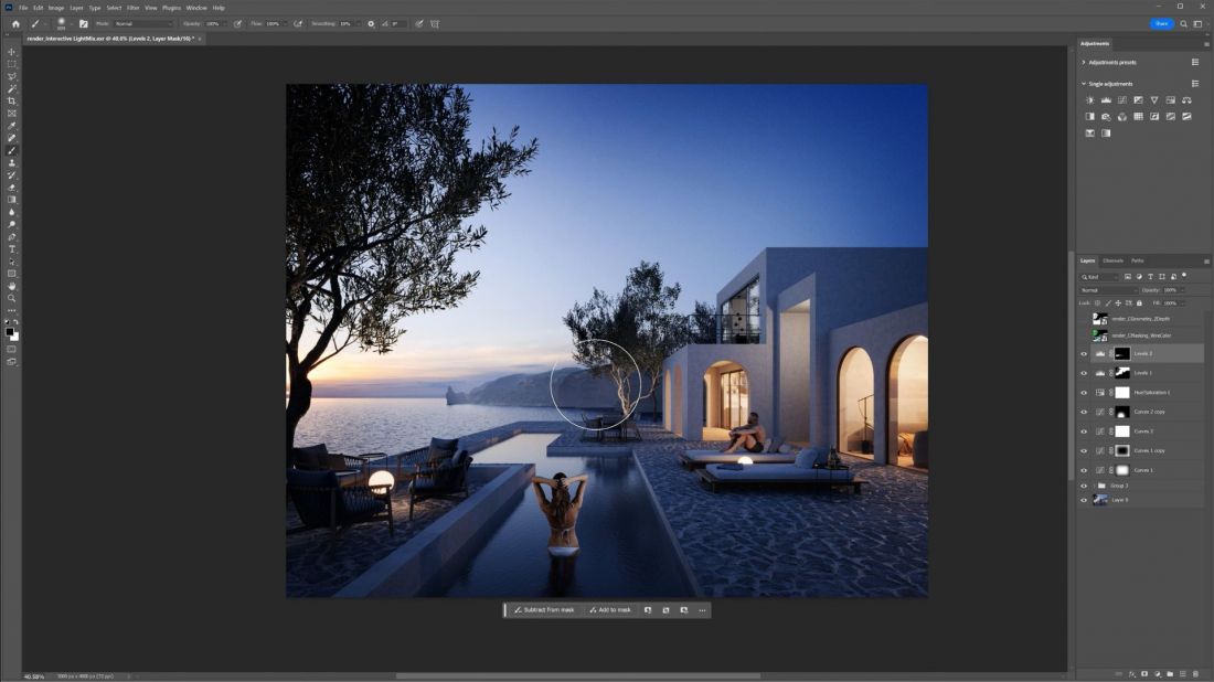 Edytowanie wizualizacji architektonicznych w środowisko Adobe Photoshop