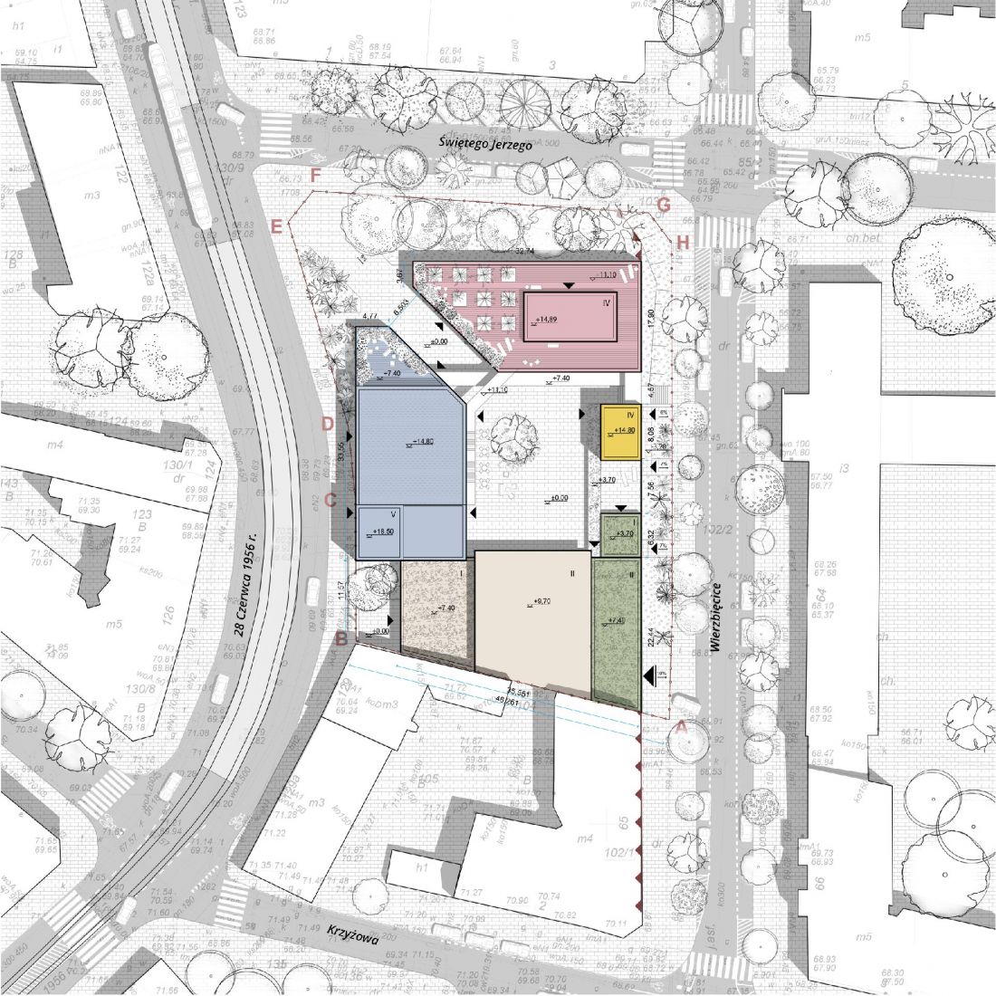 Wildecki Dziedziniec Kultury; plan