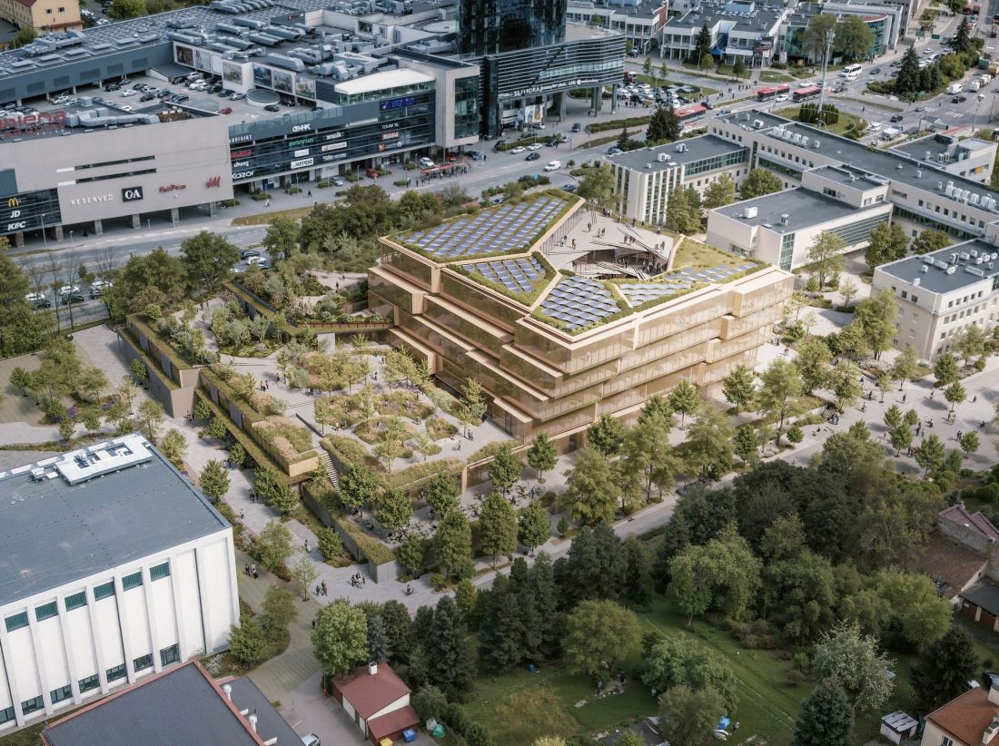 Wir Słowa, I miejsce w konkursie na projekt kompleksu „Biblioteka Nowa” w Rzeszowie