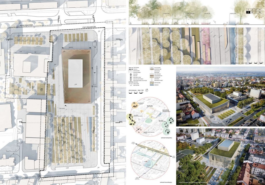 Projekt konkursowy wielofunkcyjnej sali koncertowej w Płocku