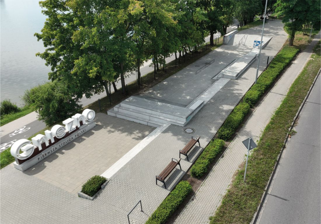 Skatespot skwer Speyer, Gniezno