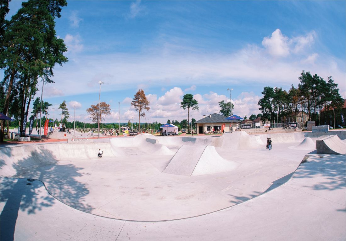 Skatepark Skarżysko Kamienna. Sekcja flow