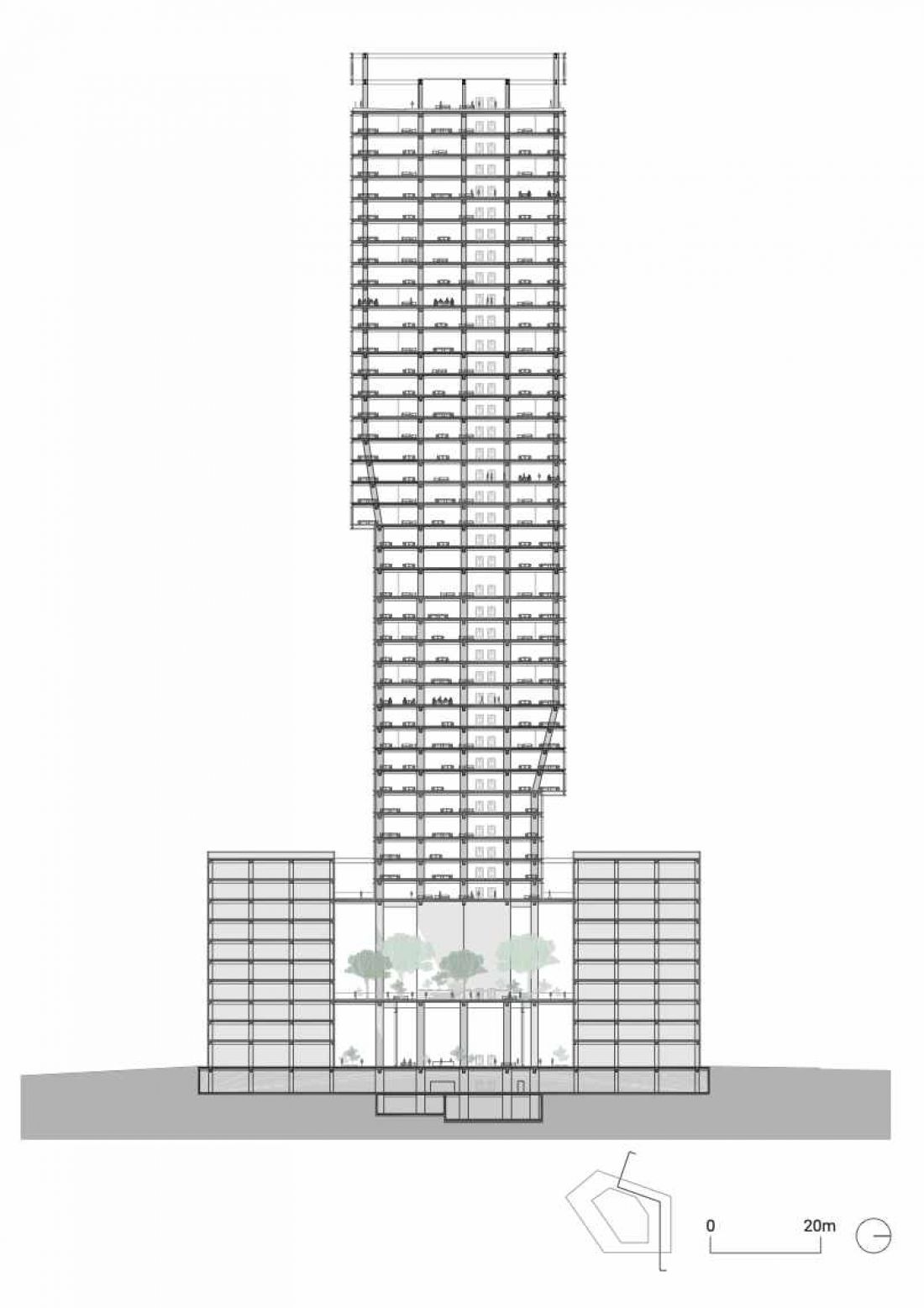 Kingdee Cloud Tower w dzielnicy Nanshan w Shenzhen