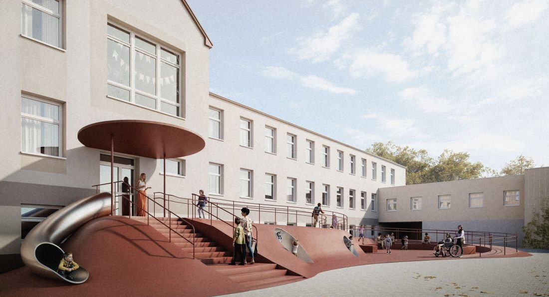 Modernizacja placu wejściowego przed szkołą w Pszczewie