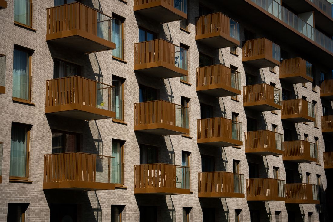 Apartamenty przy ulicy Czystej 4 we Wrocławiu. Płytka klinkierowa CALAIS z oferty Röben