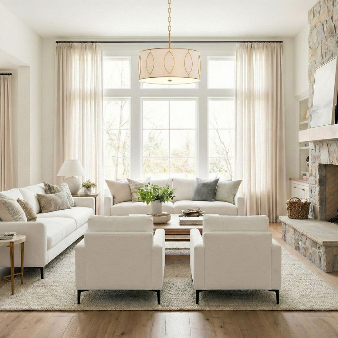 Lampa wisząca NORFOLK P04576AM-WH