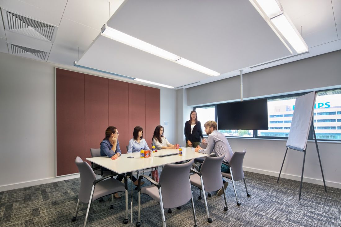 Akusto texona autumn berry meeting room Microsoft, Warszawa