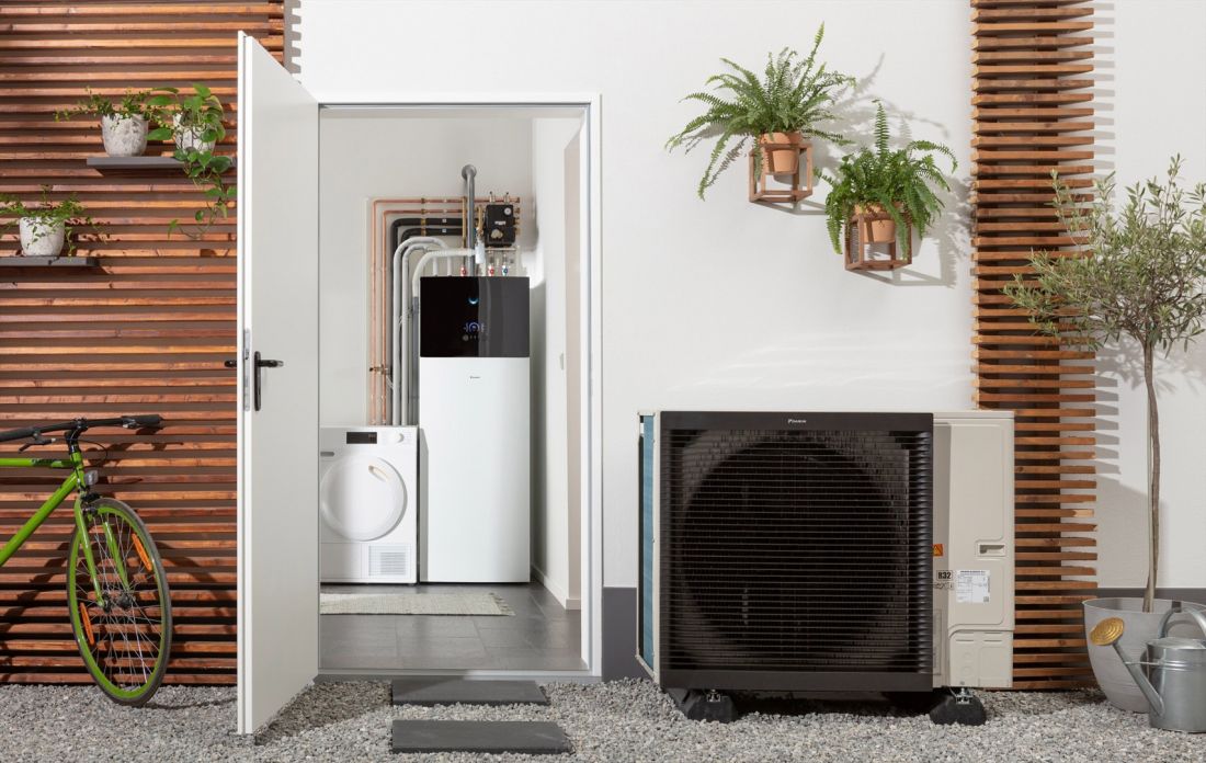 Pompa ciepła Daikin Altherma wraz z urządzeniami wewnętrznymi