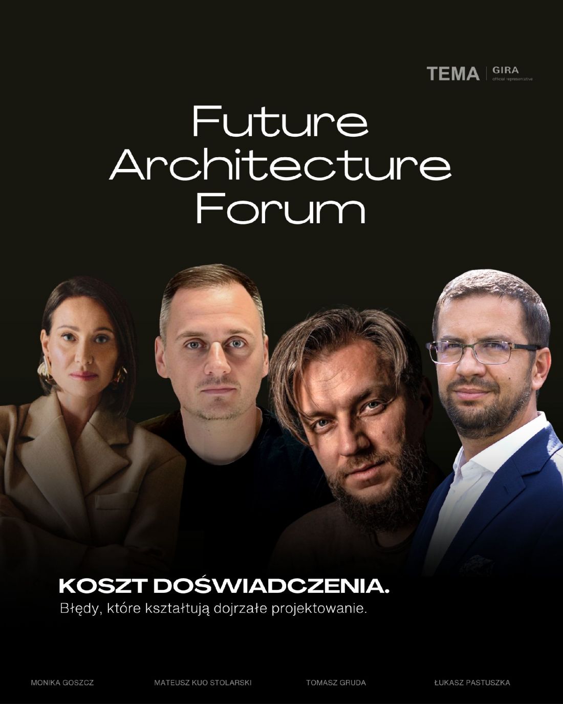 goście panelu dyskusyjnego „Koszt doświadczenia. Błędy, które kształtują dojrzałe projektowanie”