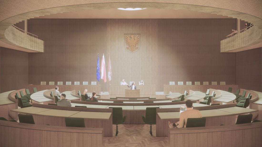Sejmik Województwa Mazowieckiego na ulicy Świętojerskiej w Warszawie