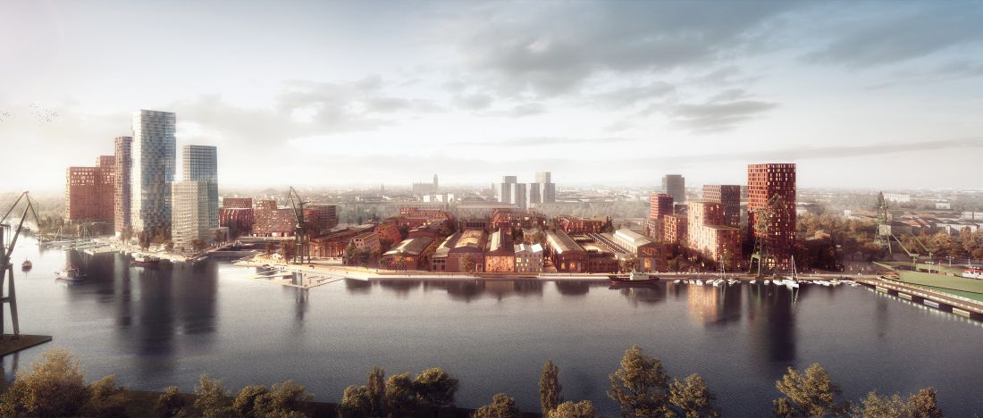Zaprezentowany w 2018 r. masterplan. Projekt uległ zmianie po konsultacjach z konserwatorem zabytków