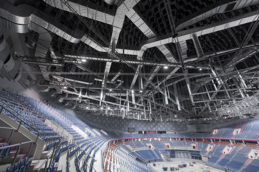 Oświetlenie LED techniczne - Tauron Arena Kraków - oprawy HSK Hercules