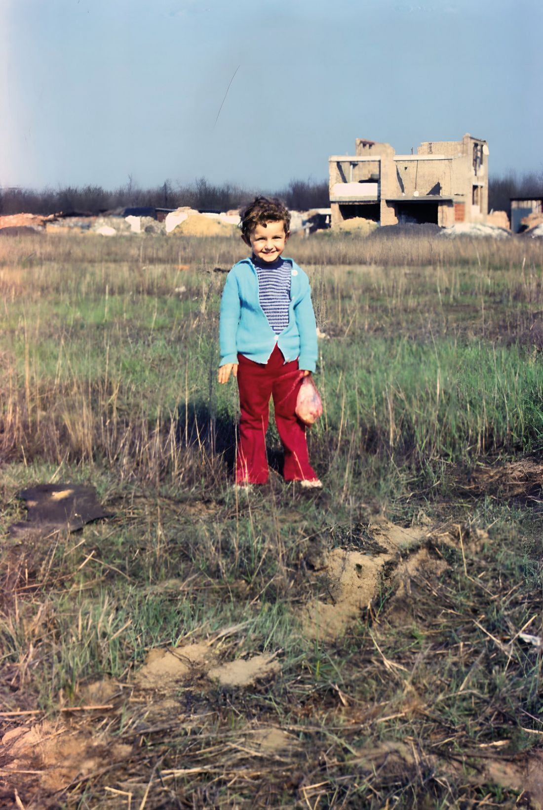 rok 1977, z wizytą na budowie domu; zdjęcie z okolic ulicy Kryłowa