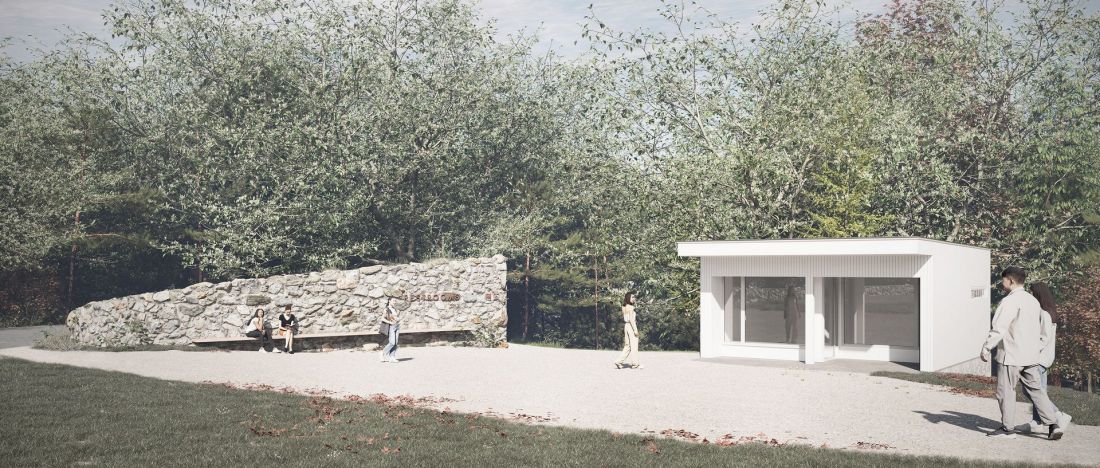 Projekt toalety publicznej przy Gropius House