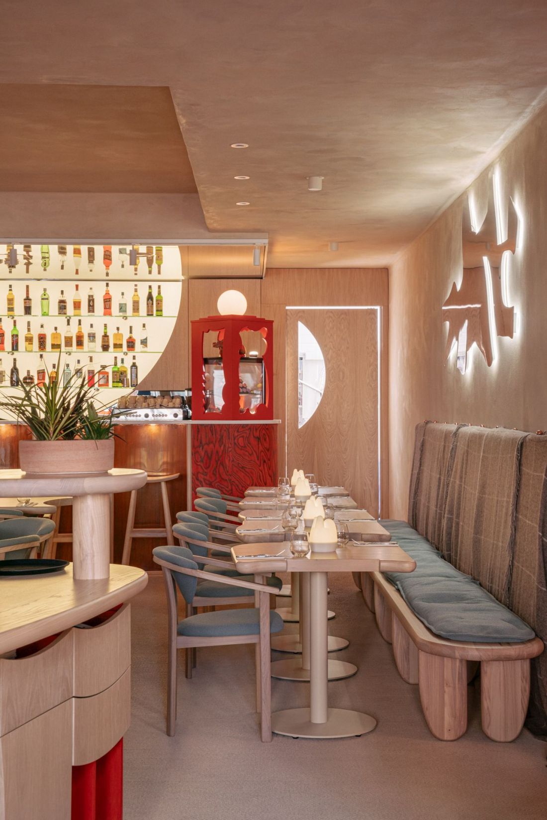 Wnętrza restauracji Manna 2 w Warszawie