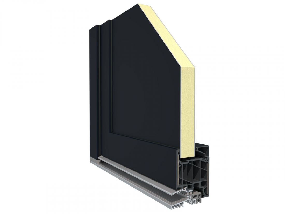 Drzwi Elegant ThermoFibra Infinity 76 X