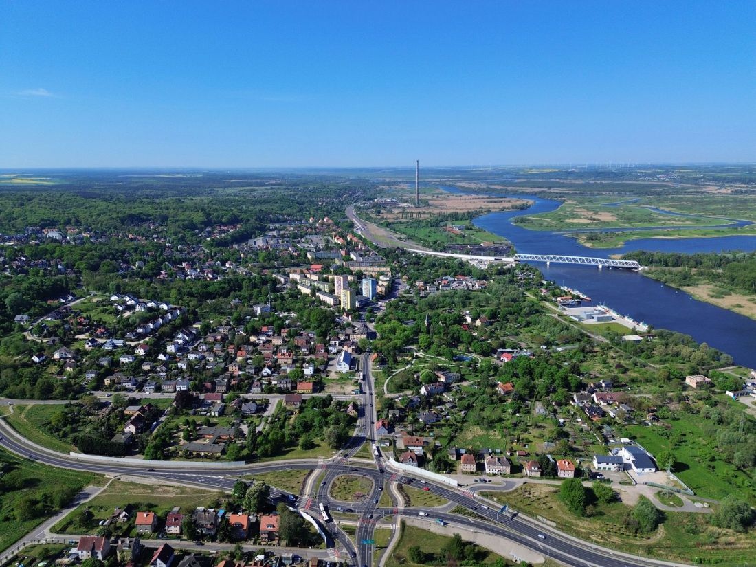 Widok na Podjuchy w Szczecinie