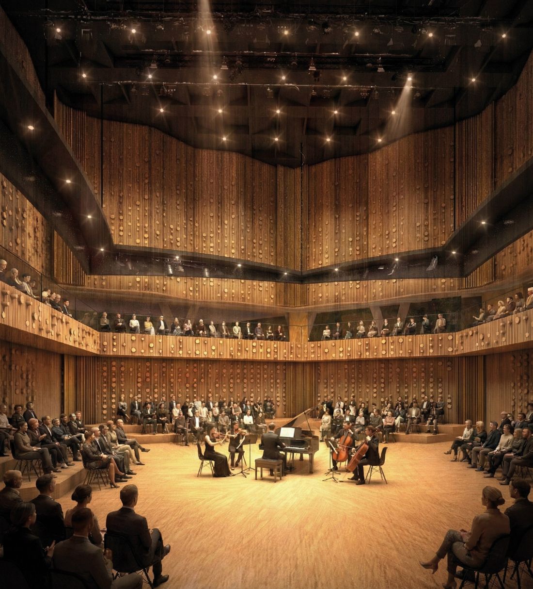 Città della Musica w Lugano - sala koncertowa 
