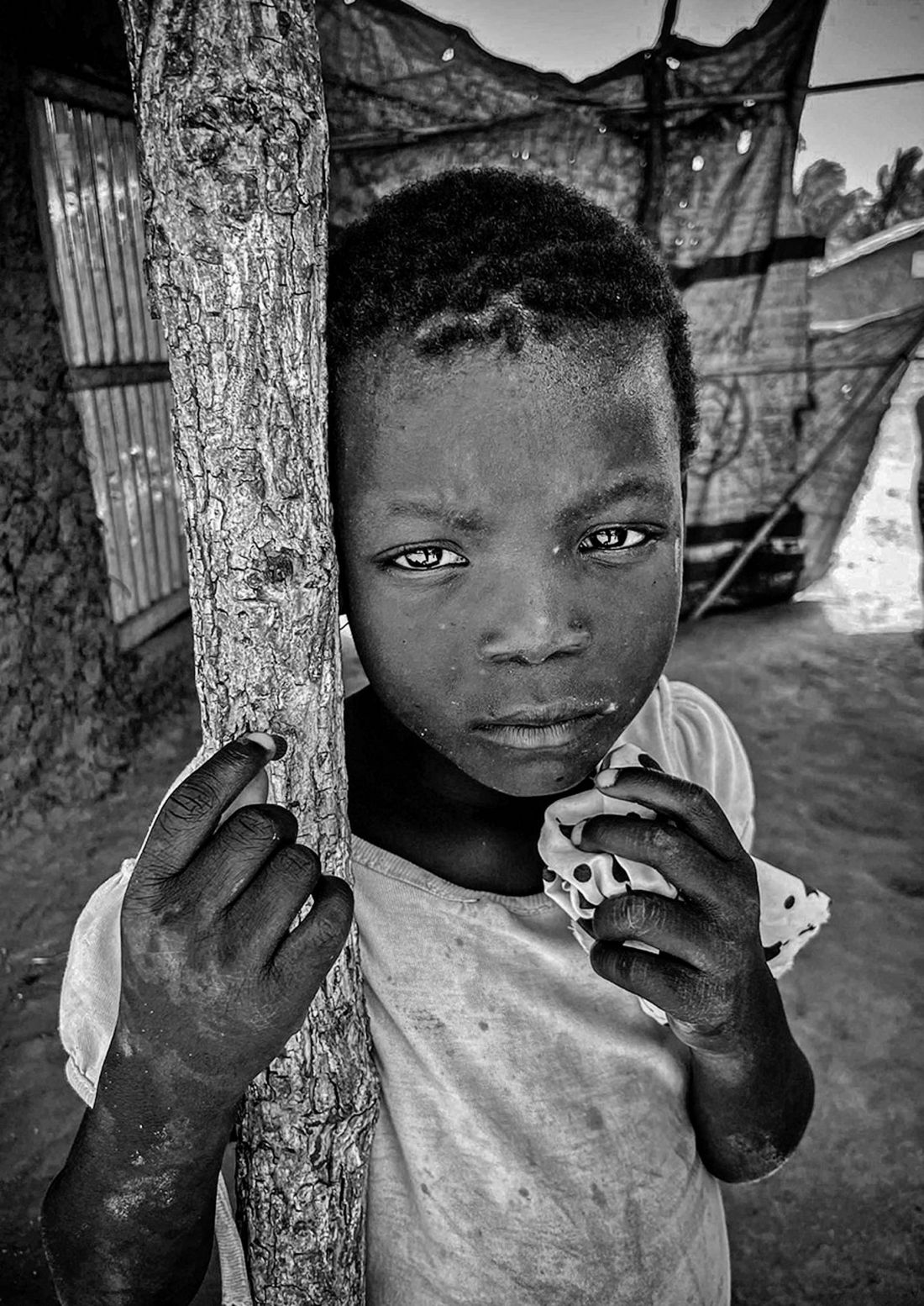 dzieci z Mozambiku w obozie dla uchodźców
