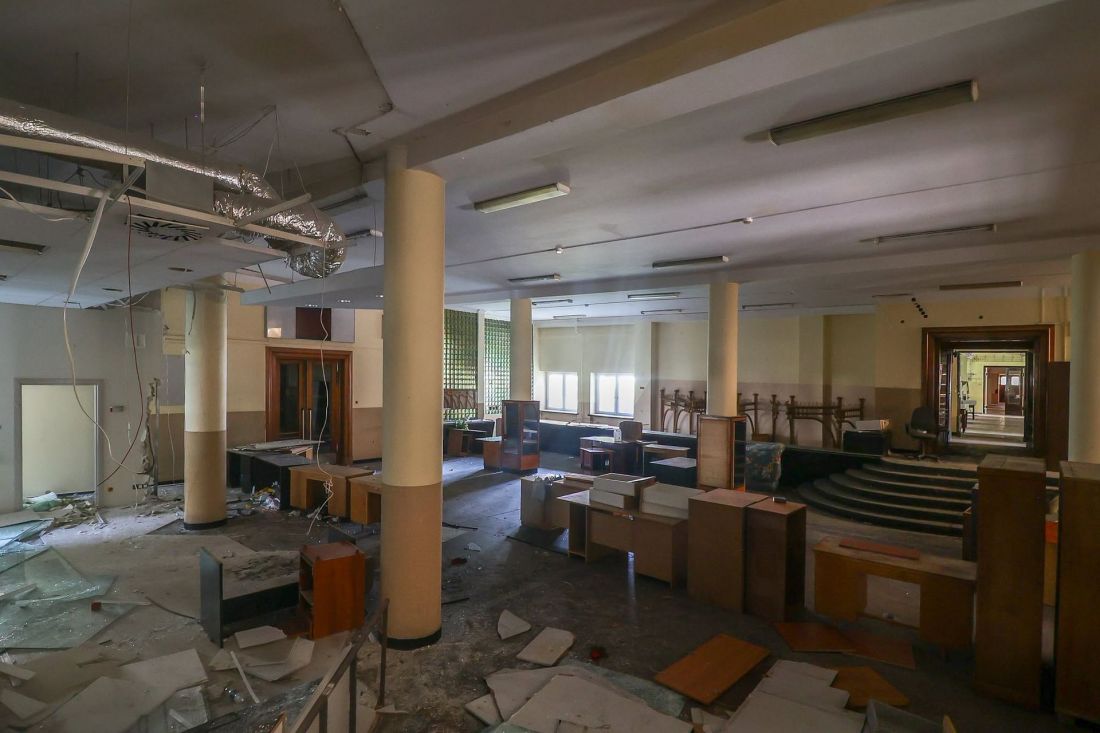 Wnętrza gmachu Wydziału Chemicznego Politechniki Łódzkiej