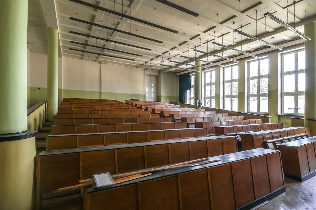 Wnętrza gmachu Wydziału Chemicznego Politechniki Łódzkiej