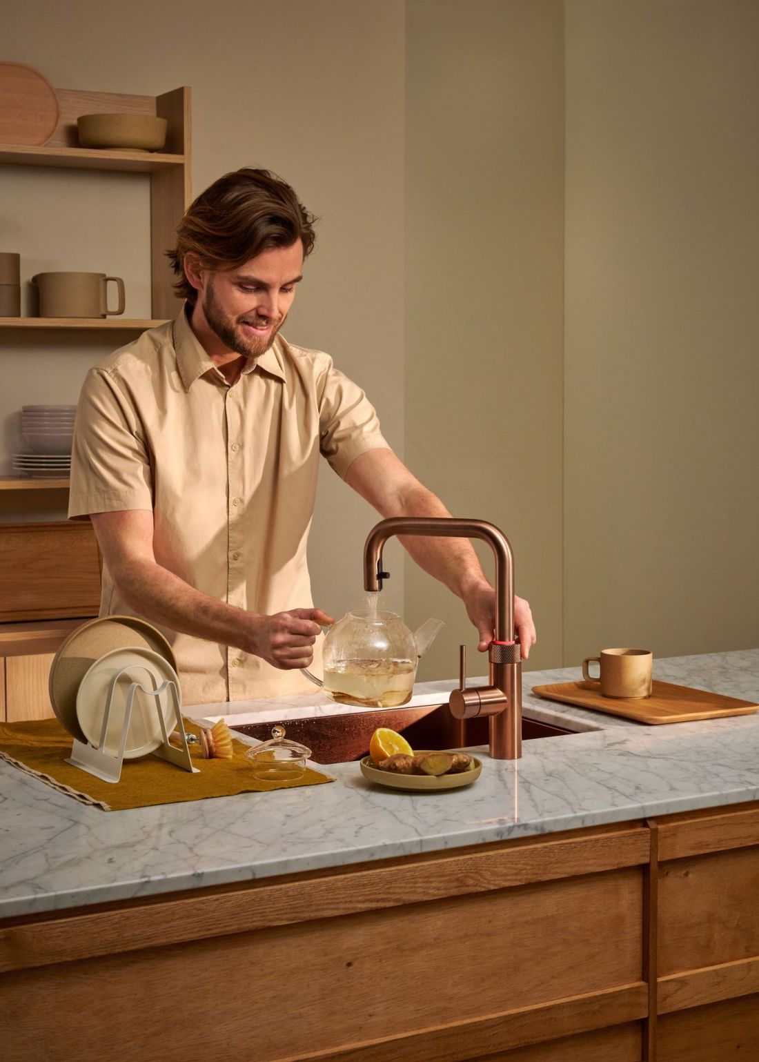 Bateria Quooker Flex Square Rose Copper