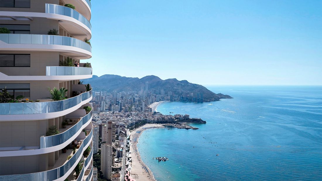 TM Tower by TM Grupo Inmobiliario w Benidormie, Hiszpania