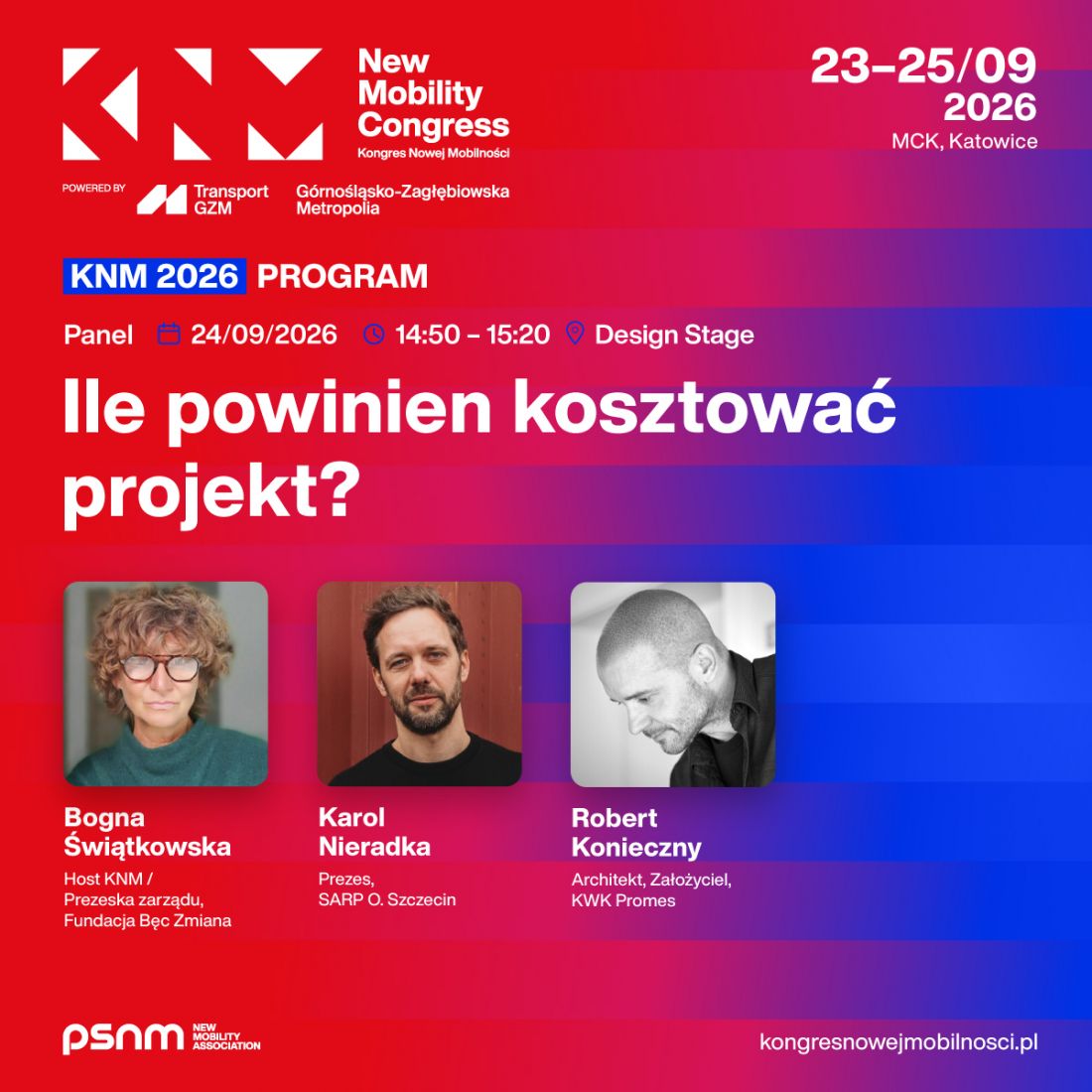 Kongres Nowej Mobilności odbędzie się w Międzynarodowym Centrum Kongresowym w Katowicach w dniach 23-25 września 2026