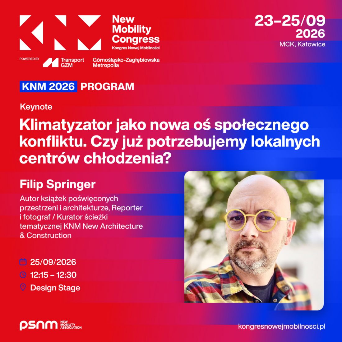 Kongres Nowej Mobilności odbędzie się w Międzynarodowym Centrum Kongresowym w Katowicach w dniach 23-25 września 2026