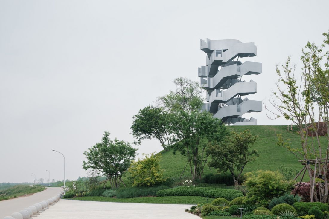 Chenhu Migratory Bird Observation Tower w Wuhan projektu Xiang Architects